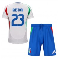 Italia Alessandro Bastoni #23 Vieras Peliasu Lasten EM-Kisat 2024 Lyhythihainen (+ Lyhyet housut)